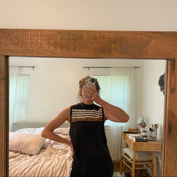 Free People Mock Neck Tank - Picture 1 of 3